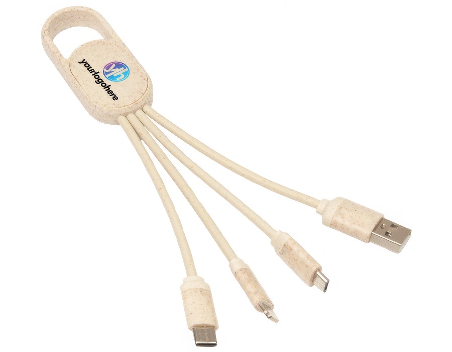 Hook Clip Eco Promotional Charging Cable