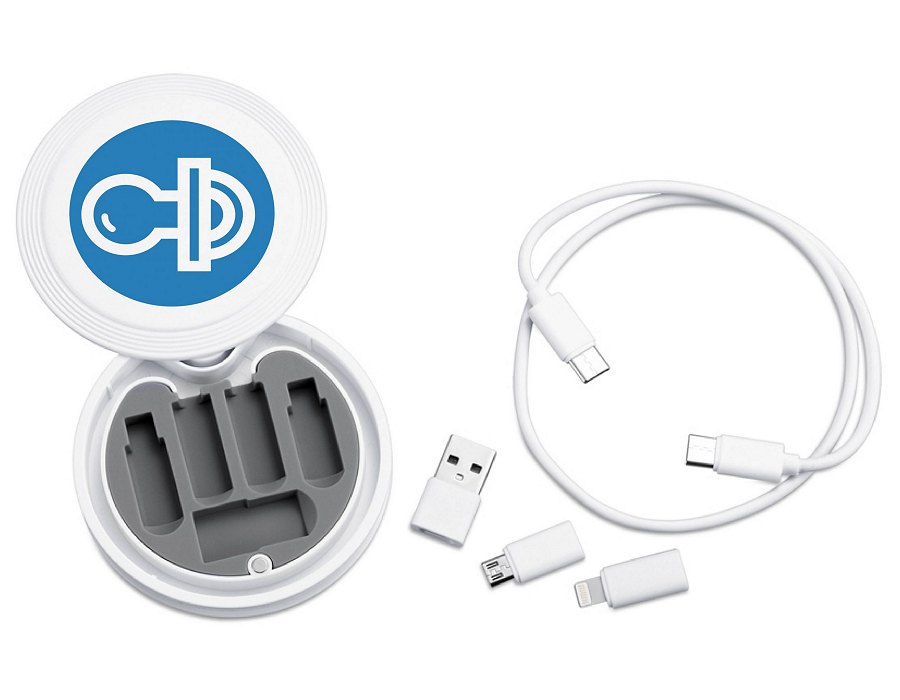 The parts of the charging cable case set